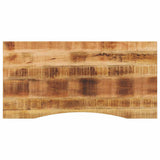 Desk Top with Curve 140x50x2.5 cm Solid Wood Rough Mango 370182