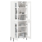 Highboard White 69.5x34x180 cm Engineered Wood 3198281