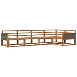 Outdoor Sofa Set 5 pcs Natural Solid Acacia Wood 3382557
