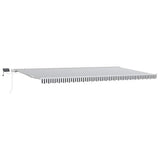 Retractable Awning Anthracite and White 3215790
