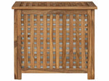 Laundry Basket Natural Solid Teak Wood 42024289