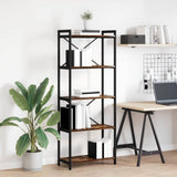 Bookshelf Smoked Oak 60 x 30 x 155 cm Engineered Wood 868385