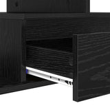 Coffee Table Black Oak 90 x 49 x 45 cm Engineered Wood 882707