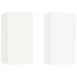 4 Piece TV Cabinet Set White Engineered Wood 3114310