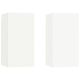 4 Piece TV Cabinet Set White Engineered Wood 3114310