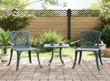 Garden Chairs 2 pcs Green Cast Aluminium 4002802