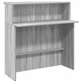 Reception Desk Grey Sonoma 200x50x103,5 cm Engineered Wood 3324219