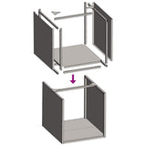 Firewood Rack 40x40x40 cm Stainless Steel 864241