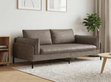 2-Seater Sofa Grey 188 x 81 x 89 cm Faux Leather 42048627