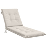 Sunlounger Cushion GEMERT 100% Polyester White 190 x 50 x 9 cm 947343