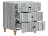 Bedside Cabinet Grey Sonoma 43x 41 x 66.5 cm Engineered Wood 894101