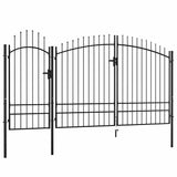 Garden Gate Woerden Steel 1.95x4 m Black 144366