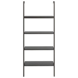 4-Tier Leaning Shelf Black 64x35x152.5 cm 336384
