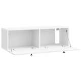 Wall-Mounted TV Cabinet White 98 x 31 x 30 cm Engineered Wood 898215