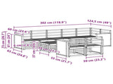 Sofa Sets Solid Acacia Wood 3384520