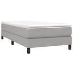 Box Spring Bed Frame Light Grey 90x200 cm Fabric 3120484