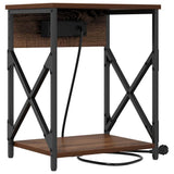 Bedside Cabinet 2 pcs Brown Oak 41 x 31 x 51 cm Engineered Wood 859514
