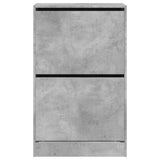 Shoe Cabinet Concrete Grey 60x34x96.5 cm Engineered Wood 839948