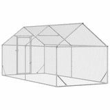 Chicken Cage Silver 400 x 170 x 177 cm Galvanised Steel 42023410