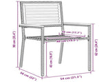Garden Dining Set 7 pcs Grey and Brown Poly Rattan 3365485