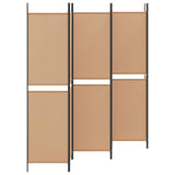 6-Panel Room Divider Beige 300 x 200 cm Fabric 42039222