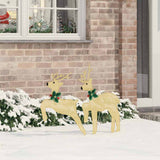 LED Reindeers 2 pcs Warm White Fabric 42012987