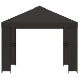 Gazebo 3 x 3 m Anthracite Polyester and Steel 190 gsm 900351