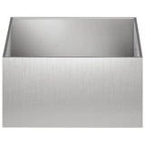Garden Planter Silver 80 x 80 x 40 cm Stainless Steel 8005114