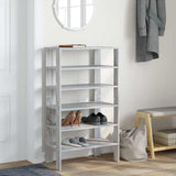 Shoe Rack Grey Sonoma 61x32x105 cm Engineered Wood 859865