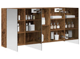 Bathroom Mirror Cabinet with Shelf Old Wood 100 x 14.5 x 70 cm 889125