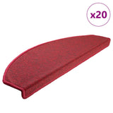 Self-adhesive Stair Mats 20 pcs 65 x 24 x 4 cm Non-Slip Red 3365794