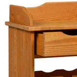 Wine Rack Brown 58 x 28 x 90 cm Solid Pine Wood 4012190