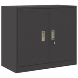 Storage Cabinet Black 80 x 40 x 70 cm Steel 891676