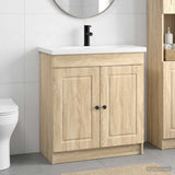 Bathroom Furniture Set Sonoma Oak 56 x 37.5 x 81 cm 3404126