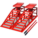 Car Repair Ramps 2 pcs Red Steel 210352