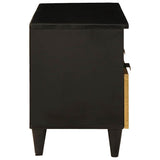 TV Cabinet Black and Gold 70 x 33 x 46 cm Engineered wood 4017829