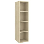 Wall-mounted TV Cabinet Sonoma Oak 37x37x142.5 cm Engineered Wood 805492