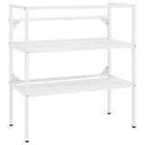 Bathroom Washbasin Frame White 79x38x83 cm Iron 338486