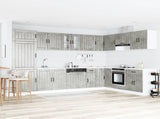 Sink Base Cabinet Lucca 2 pcs Concrete Grey Engineered Wood 3315015