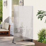 Privacy Screen Grey 100 x 50 x 180 cm Steel 868546