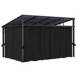 Gazebo with Curtain 405x294x244 cm Anthracite 48599