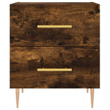 Bedside Cabinet Smoked Oak 40x35x47.5 cm Engineered Wood 827286