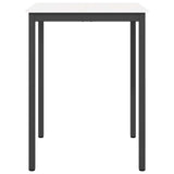 Bar Table White 80 x 80 x 105 cm Solid Pine Wood 892802
