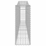 Arched Gabion Baskets 6 pcs 400x30x80/100 cm Galvanised Iron 3145817