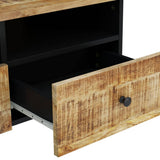 Coffee Table 80x54x40 cm Solid Wood Mango&Engineered Wood 351954