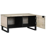 Coffee Table White 80 x 50 x 40 cm Engineered Wood 4017976