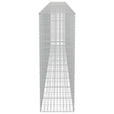 ZNTS Gabion Wall with Covers Galvanised Steel 600x50x150 cm 143582