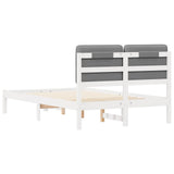 Bed Frame with Upholstered Headboard Light Grey 120 x 190 cm 877998