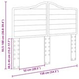 Headboard Black Oak Engineered wood 888012