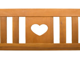 Garden Swing Bench Natural 110 x 56 x 58 cm Solid Acacia Wood 42028093